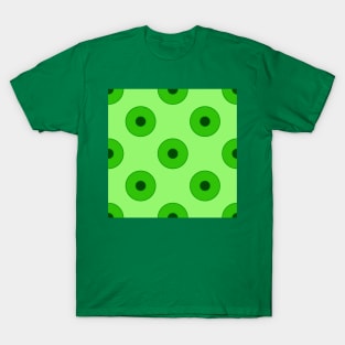Dark Green vintage duplo dots T-Shirt